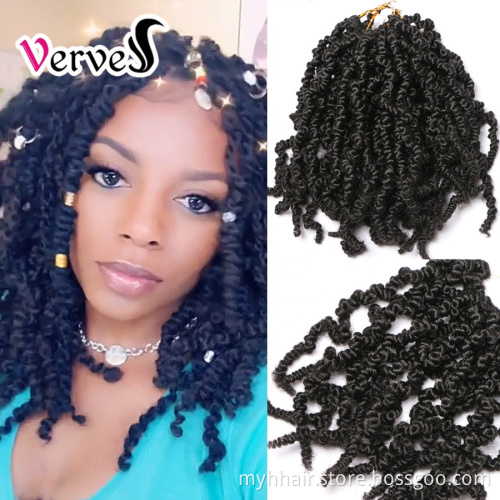 Spring Pre-twisted Braids Synthetic Crochet Hair Extensions 10 inch 15 strands/pack Ombre Crochet Twist Braids Fiber